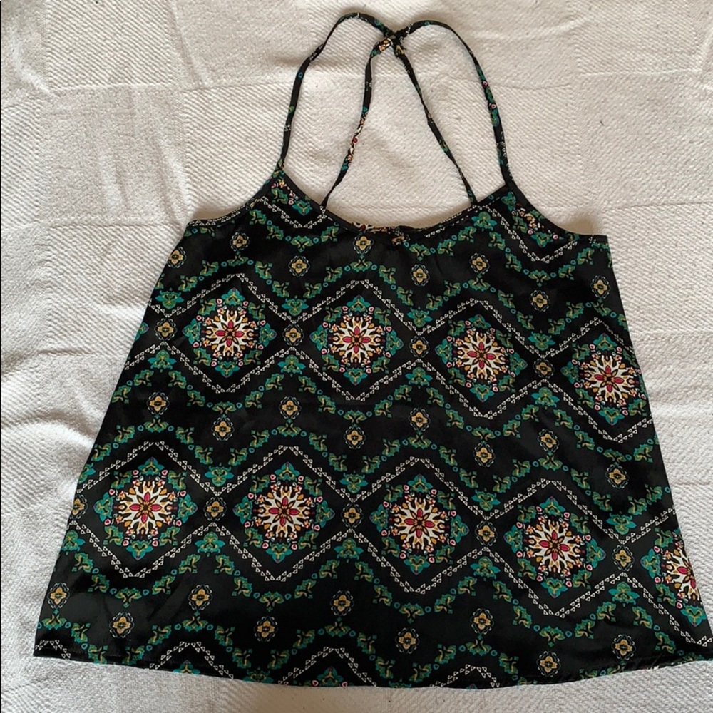 Criss-Cross Spaghetti String Hollister Top